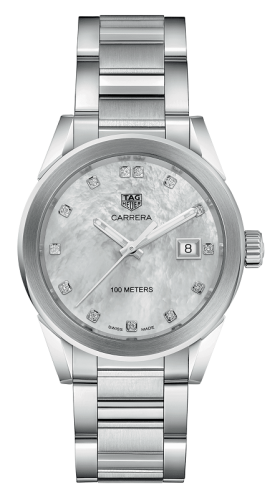 TAG Heuer Carrera Quartz 36 Stainless Steel / MOP / Bracelet